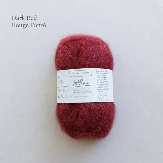 Le Petit Silk & Mohair: Dark Red