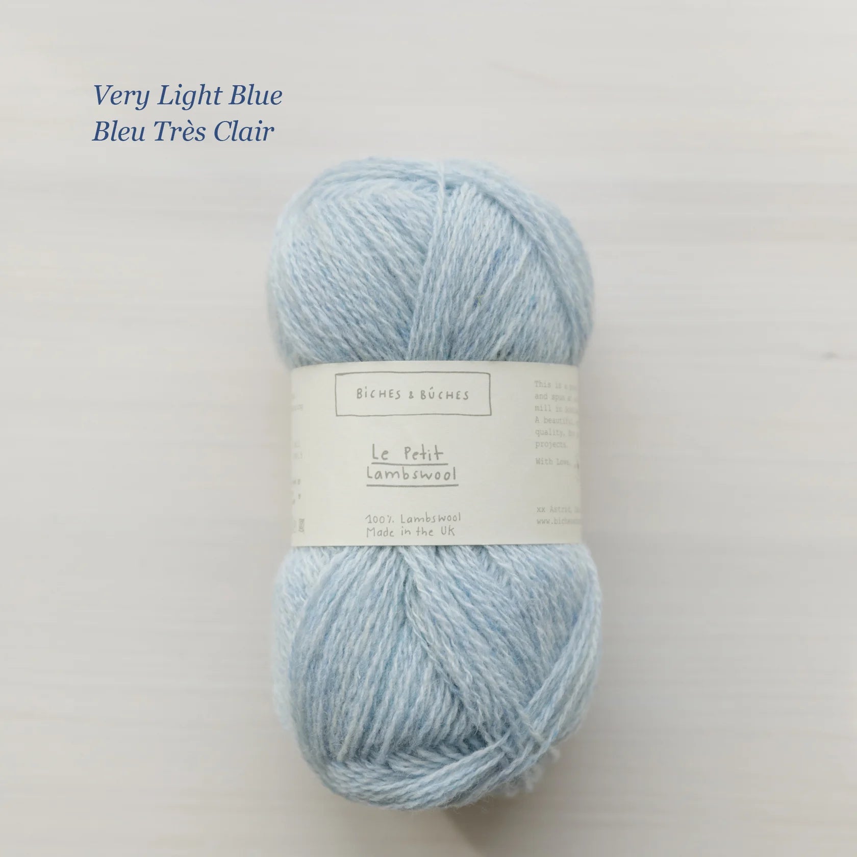Le Petit Lambswool: Very Light Blue