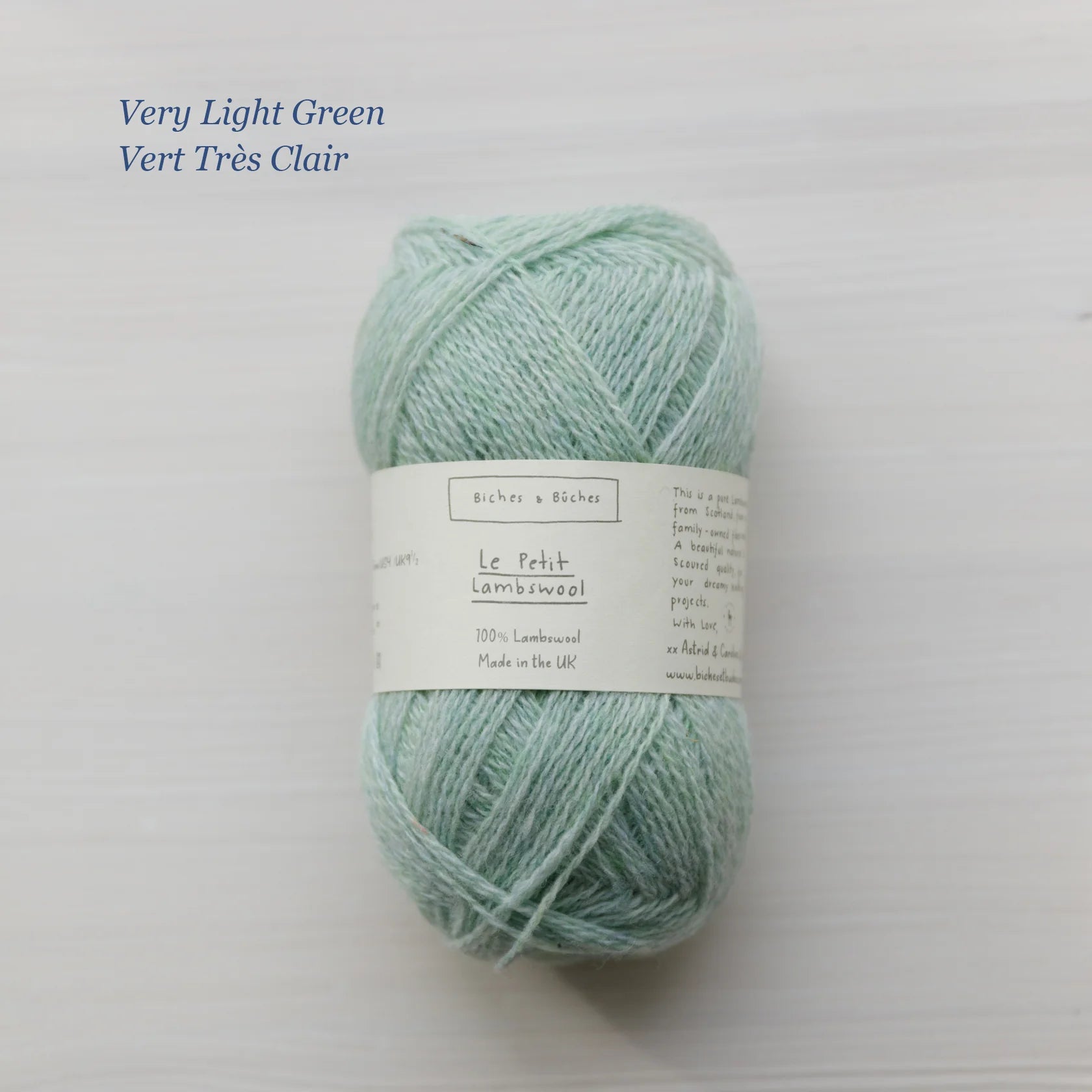 Le Petit Lambswool: Very Light Green