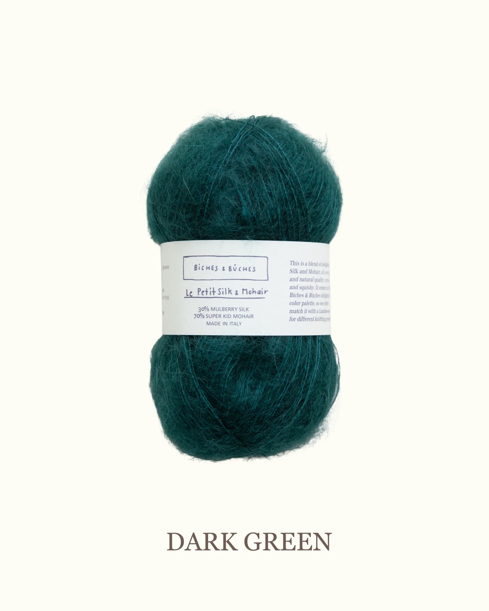 Le Petit Silk & Mohair: Dark Green