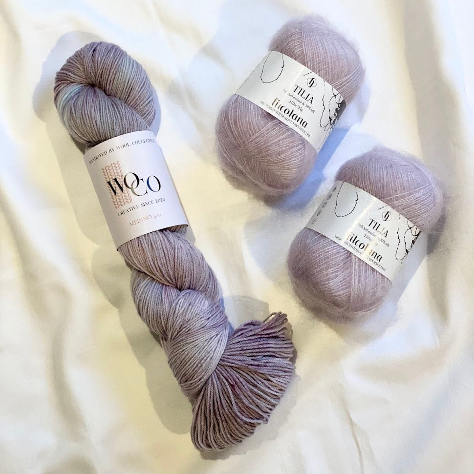 Kit til The WoCo Scarf: Lilac Laila