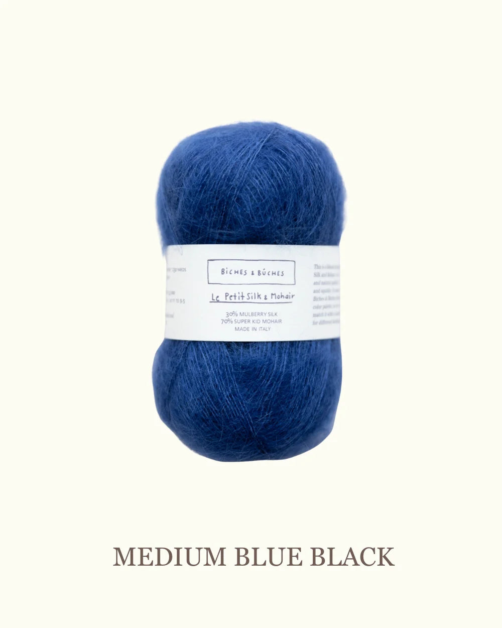 Le Petit Silk & Mohair: Medium Blue Black