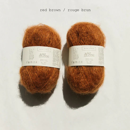 Le Petit Silk & Mohair: Red Brown