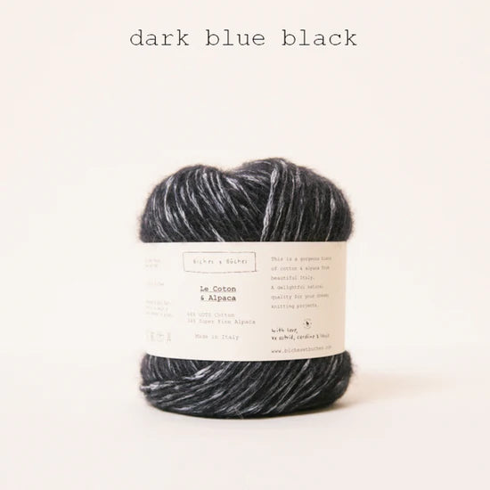 Le Coton & Alpaca: Dark Blue Black