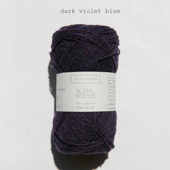 Le Petit Lambswool: Dark Violet Blue