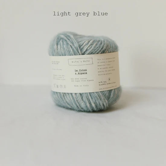 Le Coton & Alpaca: Light Grey Blue