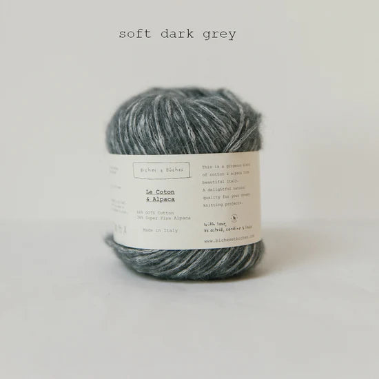 Le Coton & Alpaca: Soft Dark Grey