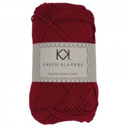 Organic Cotton 8/4: Dark Christmas Red (0005)