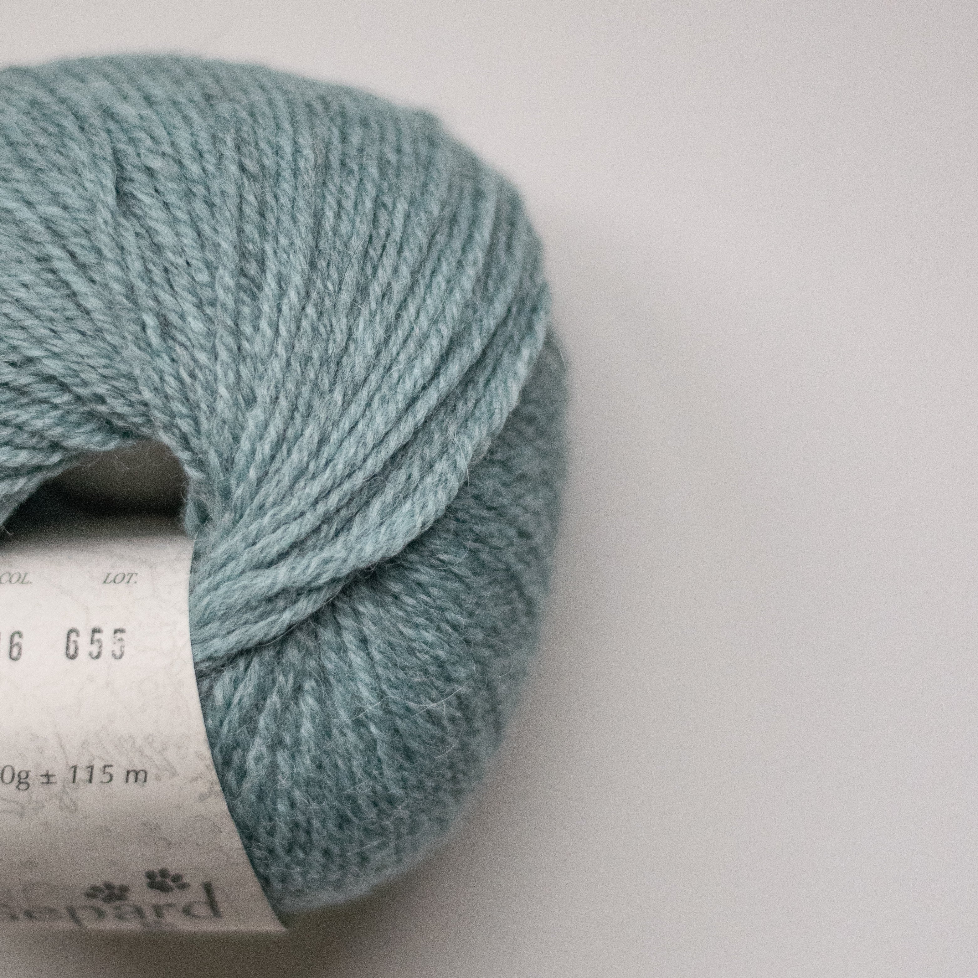 Pura Lana: Støvet aqua (716)