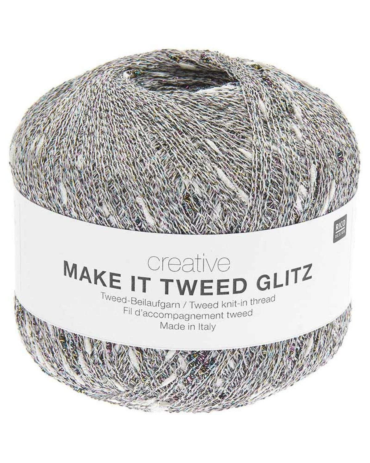 Make It Tweed Glitz: Ecru (001)