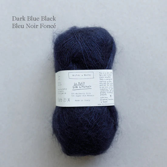 Le Petit Silk & Mohair: Dark Blue Black