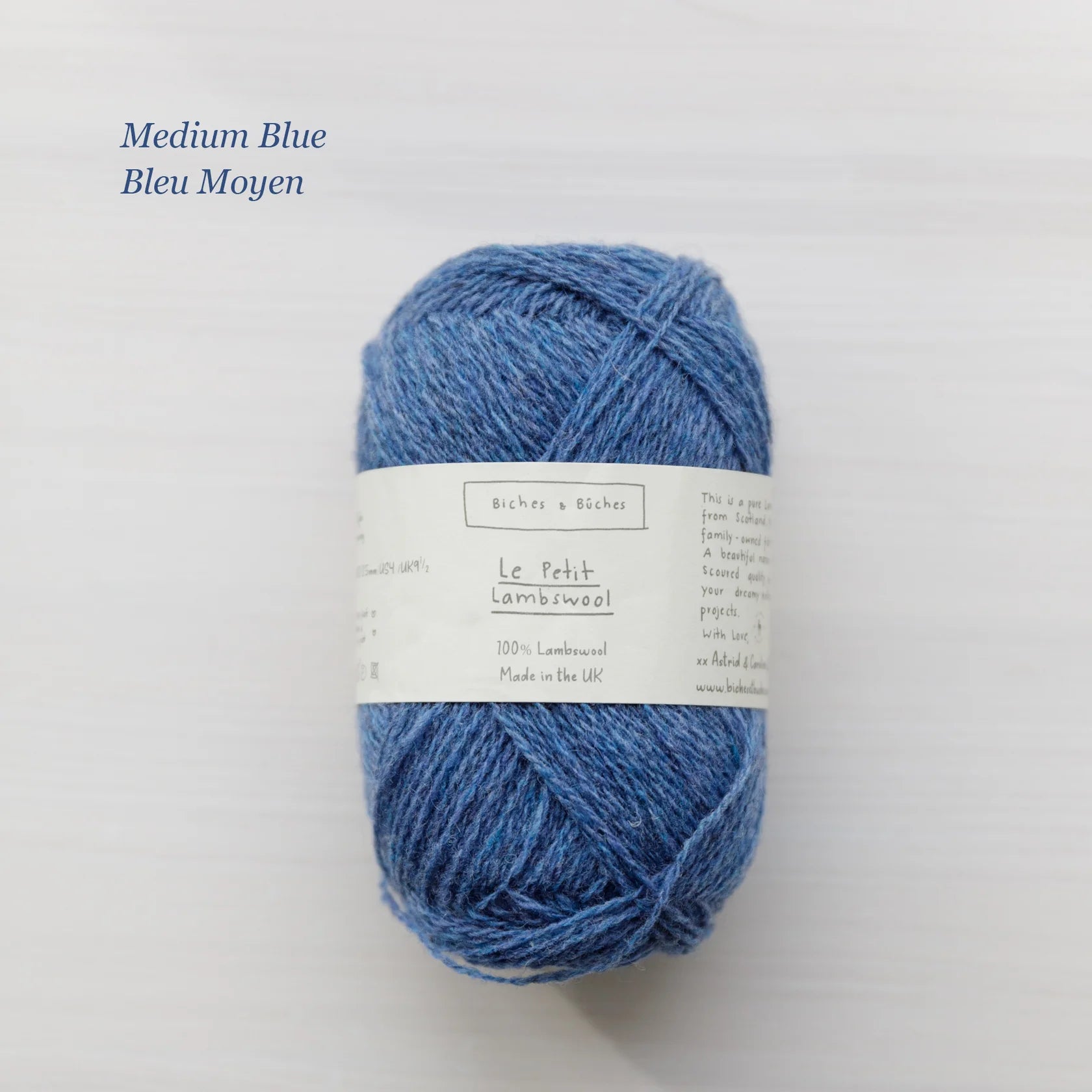 Le Petit Lambswool: Medium Blue