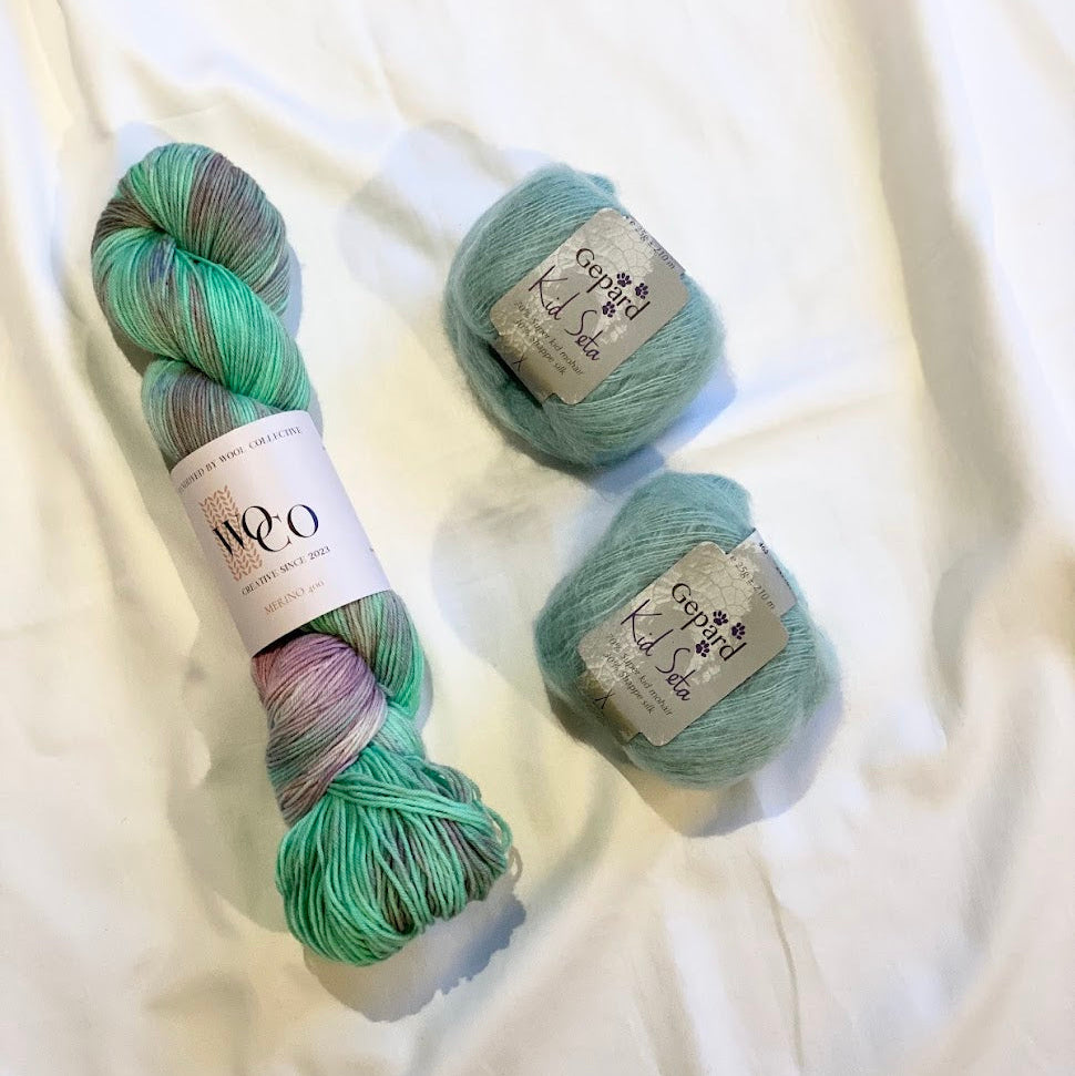 Kit til The WoCo Scarf: Minty Mindy