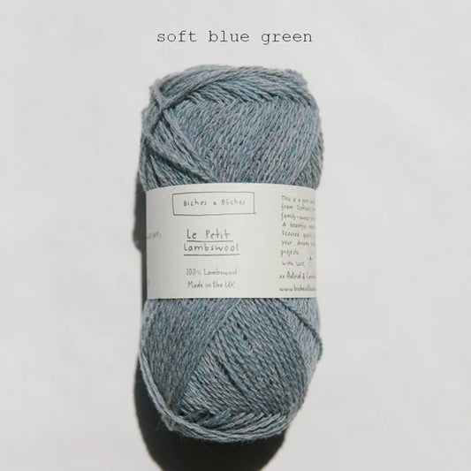 Le Petit Lambswool: Soft Blue Green