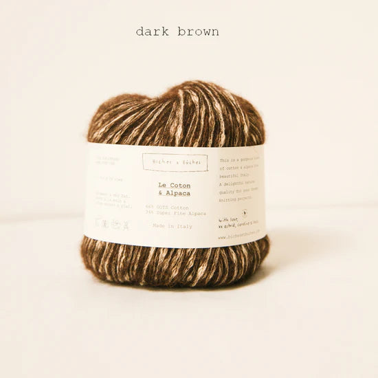 Le Coton & Alpaca: Dark Brown