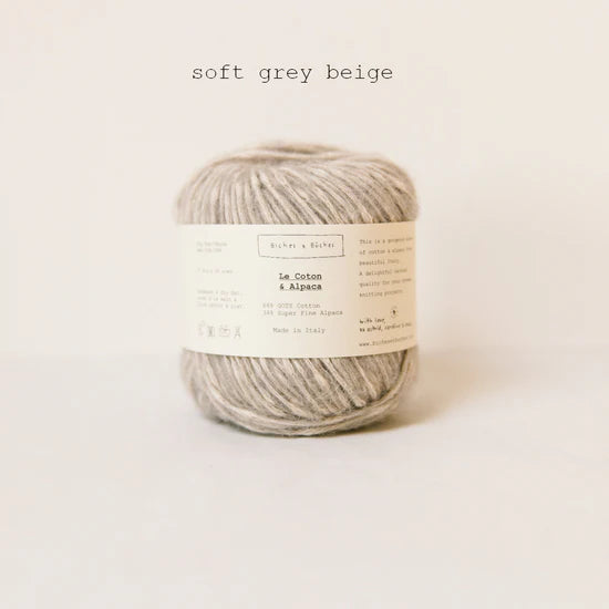 Le Coton & Alpaca: Soft Grey Beige